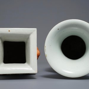 Two Chinese famille rose and qianjiang cai vases, 19/20th C. — photo 5