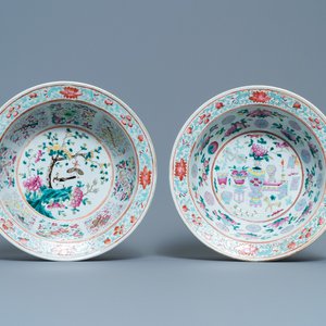 Two Chinese famille rose bowls, 19th C. — photo 1