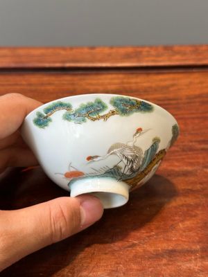 Two Chinese famille rose bowls, a 'Buddhist lion' plate and a 'Wu Shuang Pu' bowl, 19th C. — 照片 29
