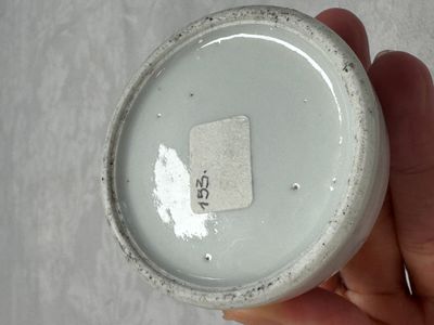 Two Chinese famille rose bowls, a water pot and a saucer — photo 13