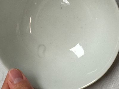 Two Chinese famille rose bowls, a water pot and a saucer — photo 23