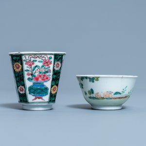 Two Chinese famille rose cups and saucers, Yongzheng/Qianlong — 照片 6