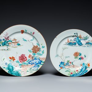 Two Chinese famille rose dishes, Qianlong — 照片 2