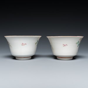 Two Chinese famille rose 'erotic subject' bowls, Kangxi mark, 19th C. — 照片 4