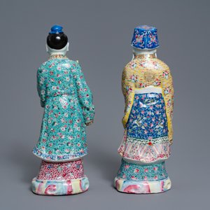 Two Chinese famille rose figures of immortals, 19/20th C. — photo 4