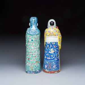 Two Chinese famille rose figures of star gods — foto 4