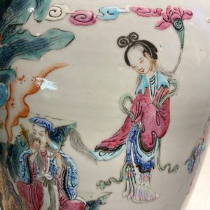 Two Chinese famille rose ginger jars, 19th C. — 照片 17
