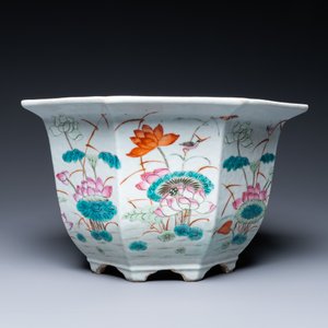 Two Chinese famille rose jardinières, 19th C. — photo 3