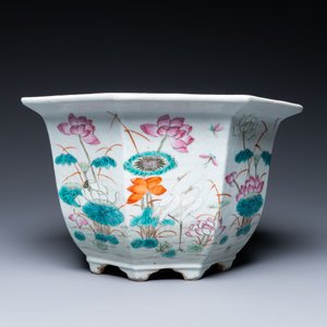 Two Chinese famille rose jardinières, 19th C. — photo 4