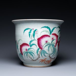 Two Chinese famille rose jardinières, 19th C. — photo 9