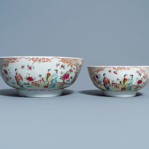 Two Chinese famille rose 'mandarin' bowls, Qianlong — 照片 2