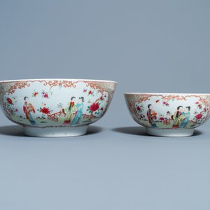 Two Chinese famille rose 'mandarin' bowls, Qianlong — 照片 4