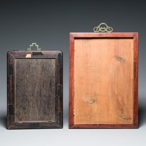 Two Chinese famille rose plaques, Republic — 照片 2