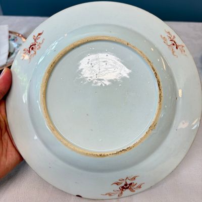 Two Chinese famille rose plates and a pair of Dutch-decorated plates — photo 12
