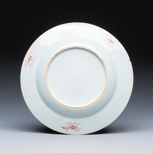 Two Chinese famille rose plates and a pair of Dutch-decorated plates — photo 7