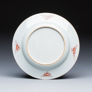 Two Chinese famille rose plates and a pair of Dutch-decorated plates — photo 9