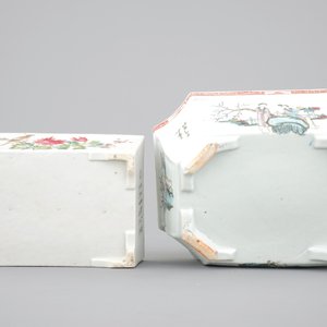 Two Chinese famille rose porcelain bonsai bowls, 19/20th C. — foto 7