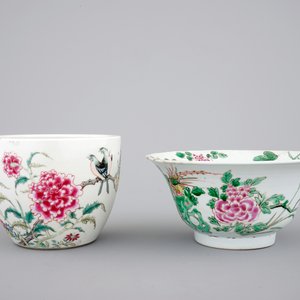 Two Chinese famille rose porcelain bowls, 18/19th C — photo 1