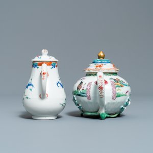 Two Chinese famille rose teapots and a jug and cover, Yongzheng/Qianlong — photo 5