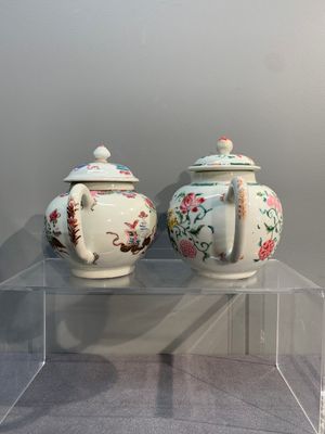 Two Chinese famille rose teapots and covers, Qianlong — photo 4