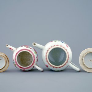Two Chinese famille rose teapots and covers, Yongzheng/Qianlong, 18th C. — 照片 7