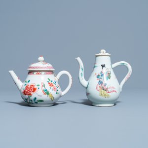 Two Chinese famille rose teapots and covers, Yongzheng/Qianlong — photo 2
