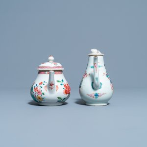 Two Chinese famille rose teapots and covers, Yongzheng/Qianlong — photo 5