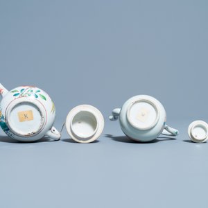 Two Chinese famille rose teapots and covers, Yongzheng/Qianlong — photo 7