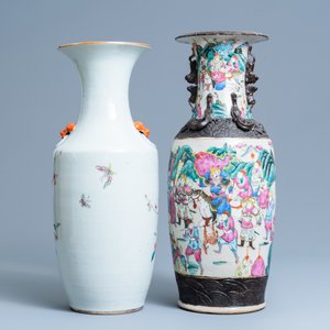 Two Chinese famille rose vases, 19/20th C. — photo 3