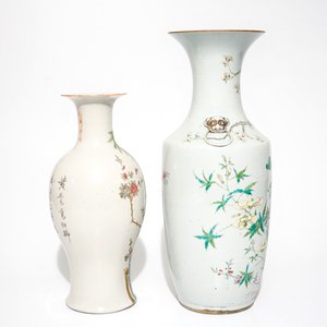 Two Chinese famille rose vases, 19/20th C — 照片 2