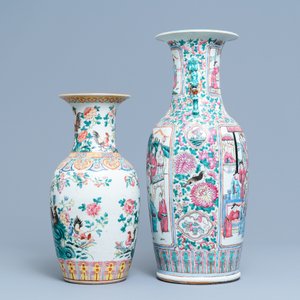 Two Chinese famille rose vases, 19th C. — 照片 2