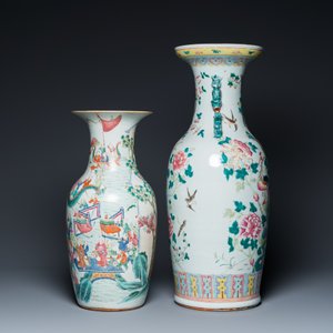 Two Chinese famille rose vases, 19th C. — photo 2