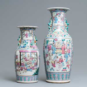 Two Chinese famille rose vases, 19th C. — 照片 3
