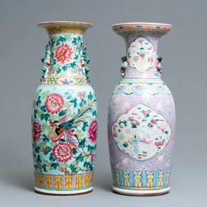 Two Chinese famille rose vases for the Straits or Peranakan market, 19th C. — 照片 3