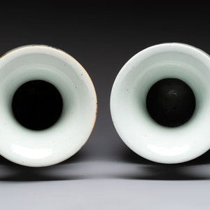 Two Chinese famille rose vases, signed Chen Shitai 陳時泰 and Huang Zhengshun 黃正順, 19/20th C. — 照片 5