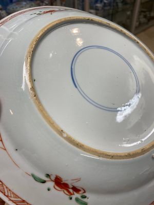 Two Chinese famille verte ‘magpie and prunus’ dishes, Kangxi — photo 6