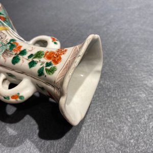 Two Chinese famille verte 'qilin' vases, Kangxi — 照片 13