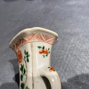 Two Chinese famille verte 'qilin' vases, Kangxi — 照片 20