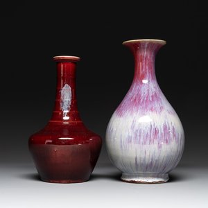 Two Chinese flambé-glazed vases, 19th C. — photo 1