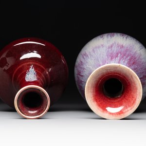 Two Chinese flambé-glazed vases, 19th C. — photo 3