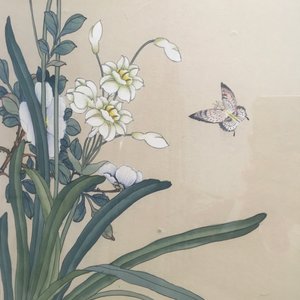 Two Chinese framed natural subject paintings — photo 10