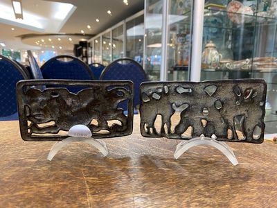 Two Chinese gilt bronze belt plaques, Xiongnu culture, Qin — 照片 3