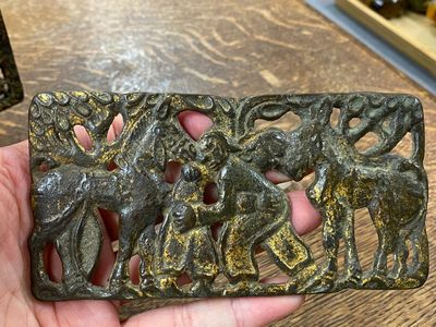 Two Chinese gilt bronze belt plaques, Xiongnu culture, Qin — 照片 9