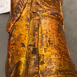 Two Chinese gilt-lacquered bronze figures, Ming — 照片 17