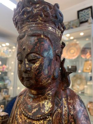 Two Chinese gilt-lacquered bronze sculptures of Bodhisattva, 20th C. — photo 13