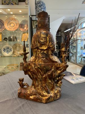 Two Chinese gilt-lacquered bronze sculptures of Bodhisattva, 20th C. — photo 10