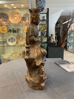 Two Chinese gilt-lacquered bronze sculptures of Bodhisattva, 20th C. — photo 4