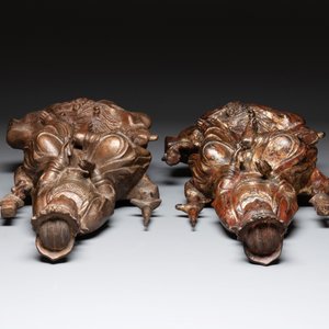 Two Chinese gilt-lacquered bronze sculptures of Bodhisattva, 20th C. — photo 9