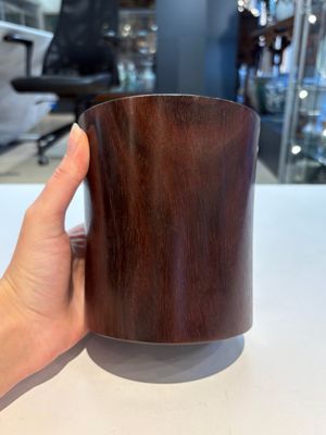 Two Chinese hardwooden brush pots, 20th C. — photo 9