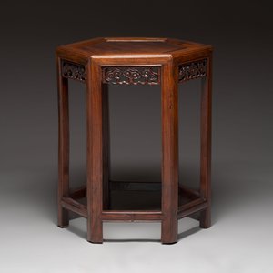 Two Chinese hongmu stands, 19th C. — photo 4